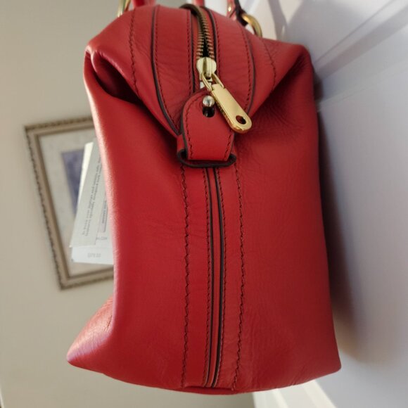 Cole Haan Leather Julianne Aura Orange Bag New - Picture 4 of 9